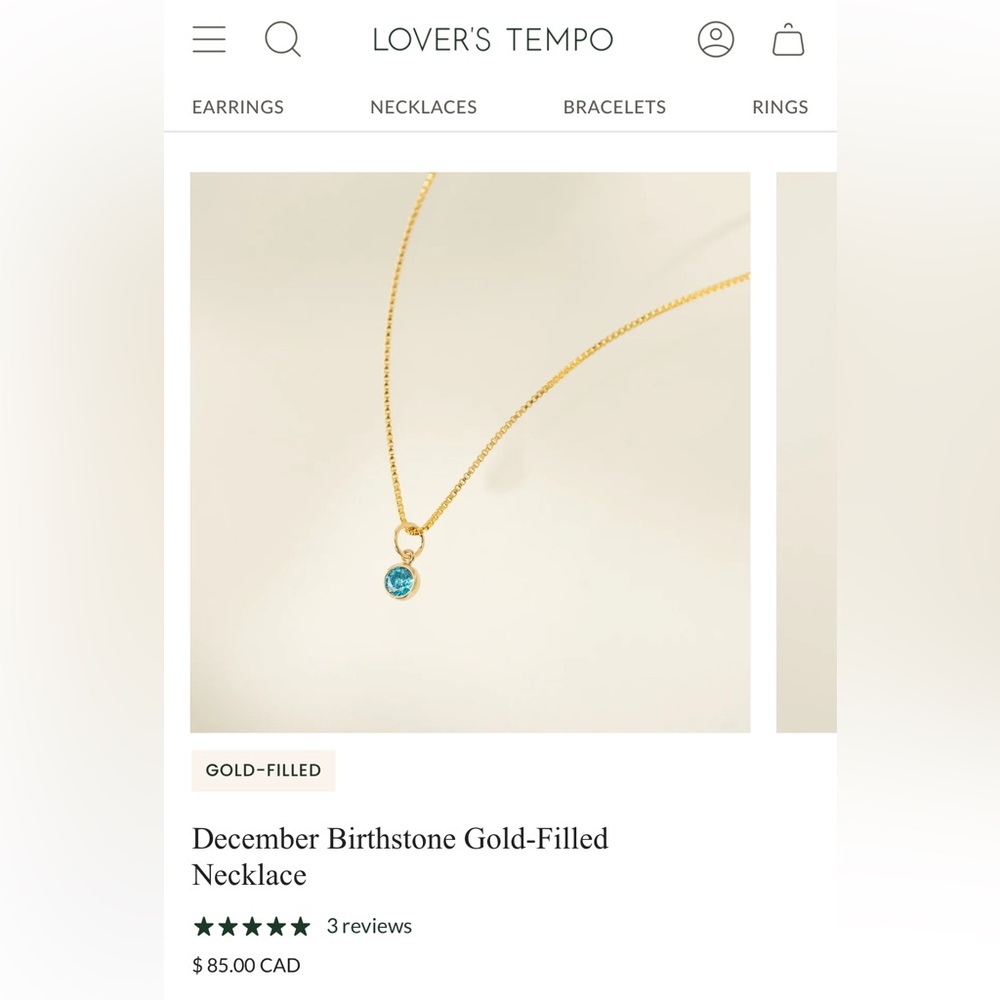 Gold-Filled Necklace with Turquoise Pendant